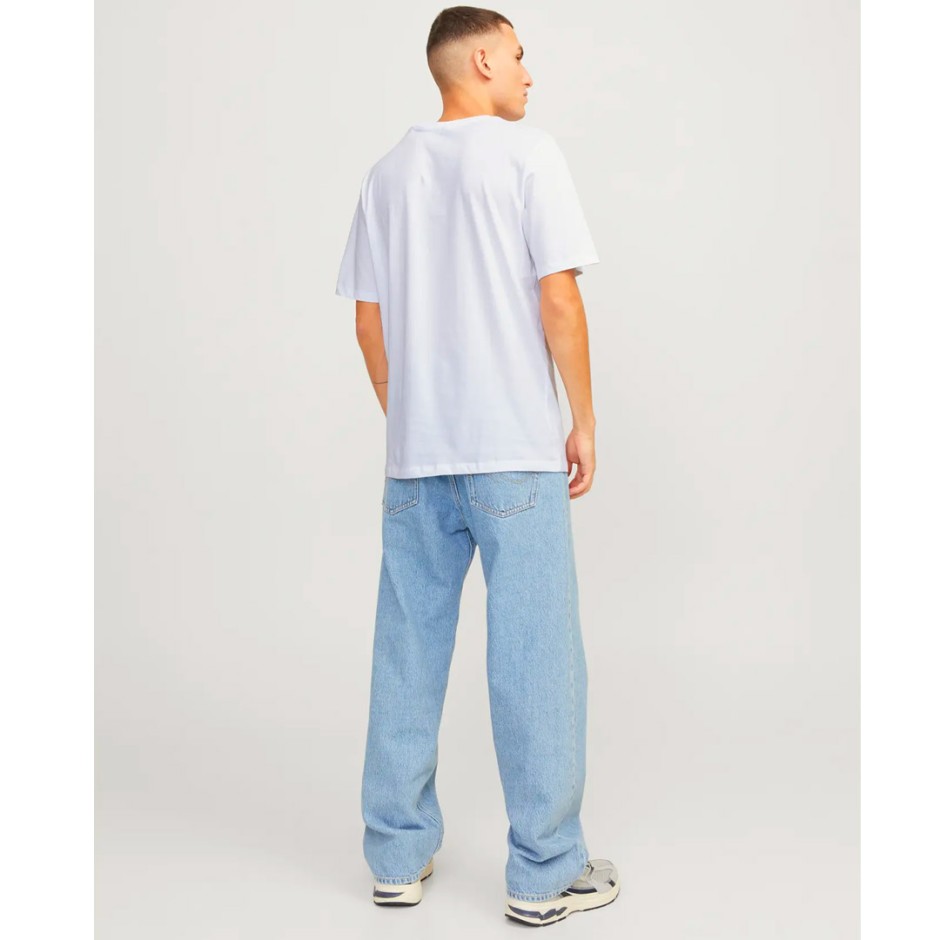 Ανδρική Κοντομάνικη Μπλούζα Λευκή - Jack & Jones Old Logo