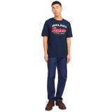 JACK & JONES JJELOGO TEE SS O-NECK 2 COL SS25 SN 12268267-4644219 Blue Image 4