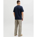 JACK & JONES JCOFUSION JJ BRANDING TEE SS 12289880-4914837 Blue Image 3