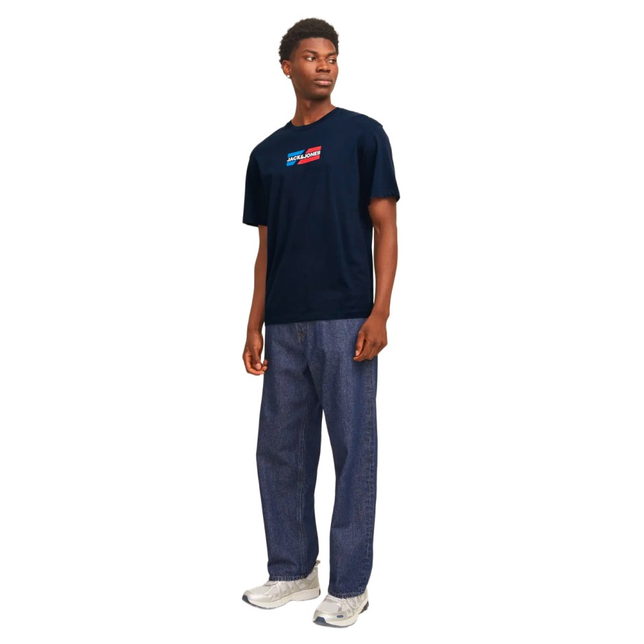 JACK & JONES JJCORP GRAPHIC TEE 12268415-4643117 Siel