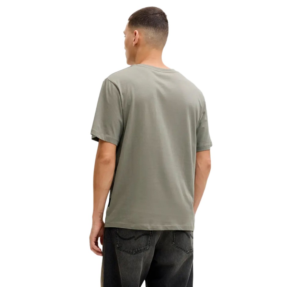 Ανδρική Κοντομάνικη Μπλούζα Χακί - Jack & Jones Jjdevin Daytona