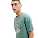 Ανδρική Κοντομάνικη Μπλούζα Τιρκουάζ - Jack & Jones Jjhonolulu Shape Εικόνα 1