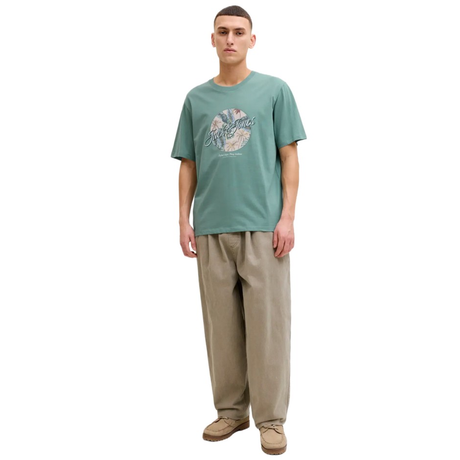 Ανδρική Κοντομάνικη Μπλούζα Τιρκουάζ - Jack & Jones Jjhonolulu Shape