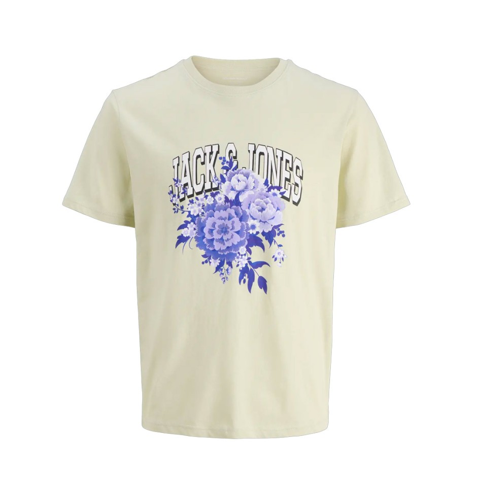 JACK & JONES JORAZUR TEE SS CREW NECK 12286056-4866352 Ecru