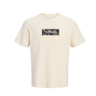 Men's T-Shirt Ecru - Jack & Jones Jormontauk