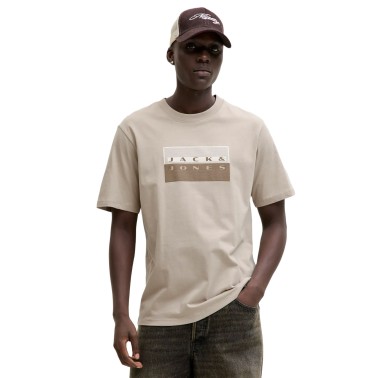 Men's T-Shirt Grey - Jack & Jones Jcofusion Dots