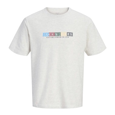 JACK & JONES JORNANTUCKET BRANDING TEE SS 12297899-5016686 Grey