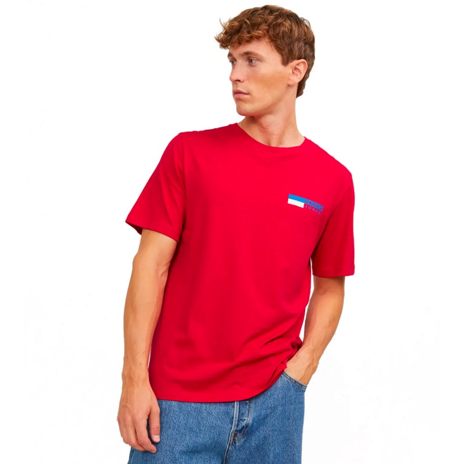JACK & JONES JJECORP LOGO TEE PLAY SS 12233999-4346511 Red