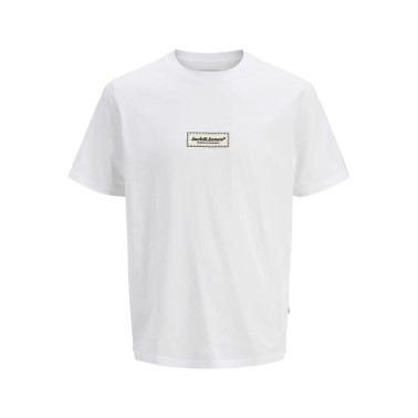 JACK & JONES JORSPLIT FAKESTITCH BRANDING TEE SS 12273182-4703880 White