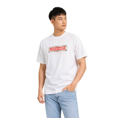 Men's T-Shirt White - Jack & Jones Jcobreeze Branded
