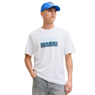 Men's T-Shirt White - Jack & Jones Jcofusion Dots