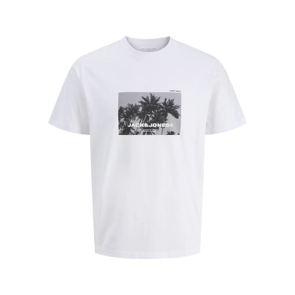 JACK & JONES JCOVERSION TEE SS CREW NECK 12286117-4872027 White