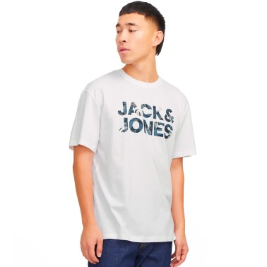 JACK & JONES JJEBRYAN CORP LOGO TEE SS O-NECK NOOS 12268127-4642411 White