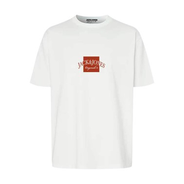 JACK & JONES JORBOSTON TEE SS CREW NECK FST 12277888-4764815 White