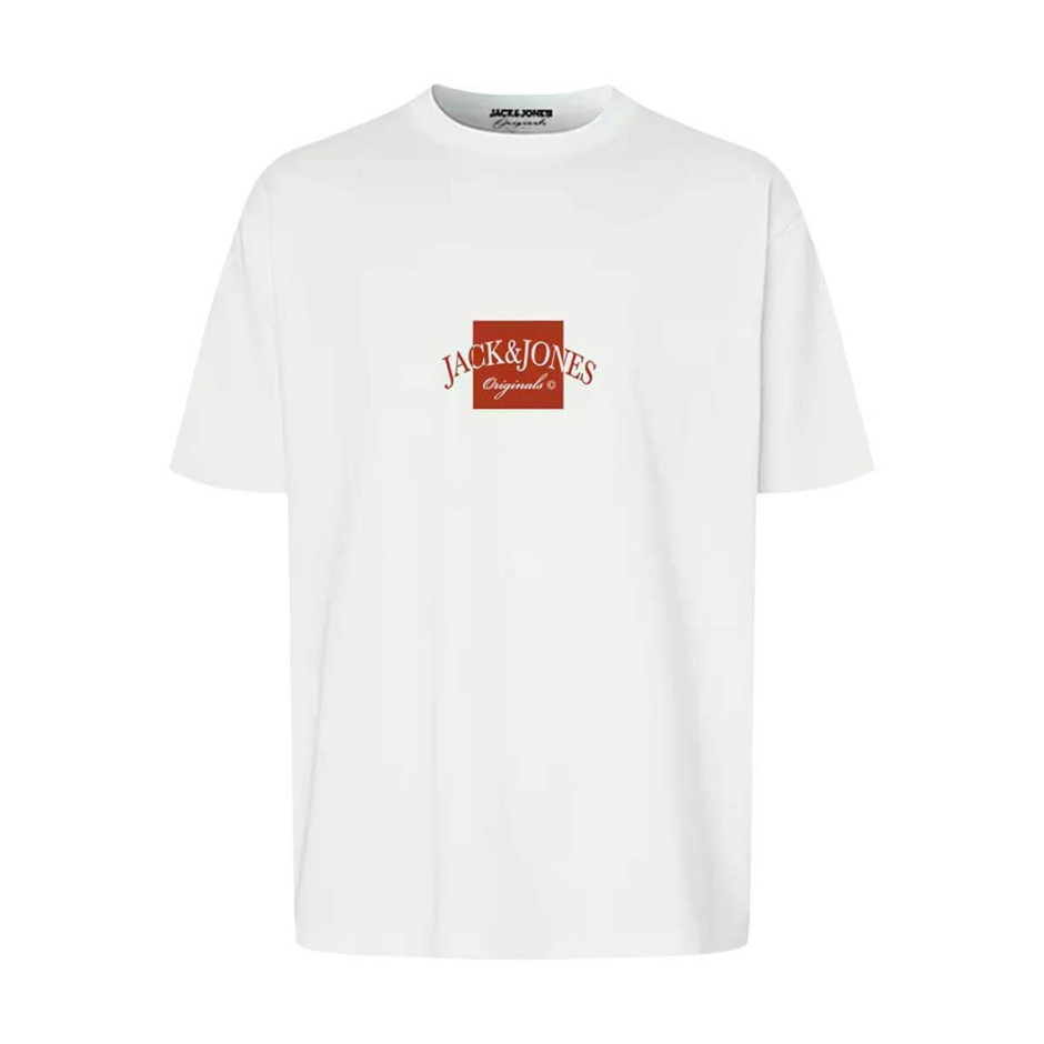 JACK & JONES JORBOSTON TEE SS CREW NECK FST 12277888-4764815 White