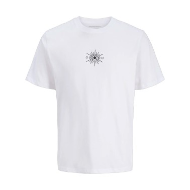 JACK & JONES JORRASCAL TEE SS CREW NECK 12286154-4867183 White
