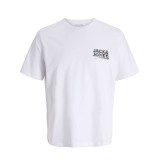 JACK & JONES JJGEPLAS TEE SS CREW NECK 12278523-4878238 White Image 