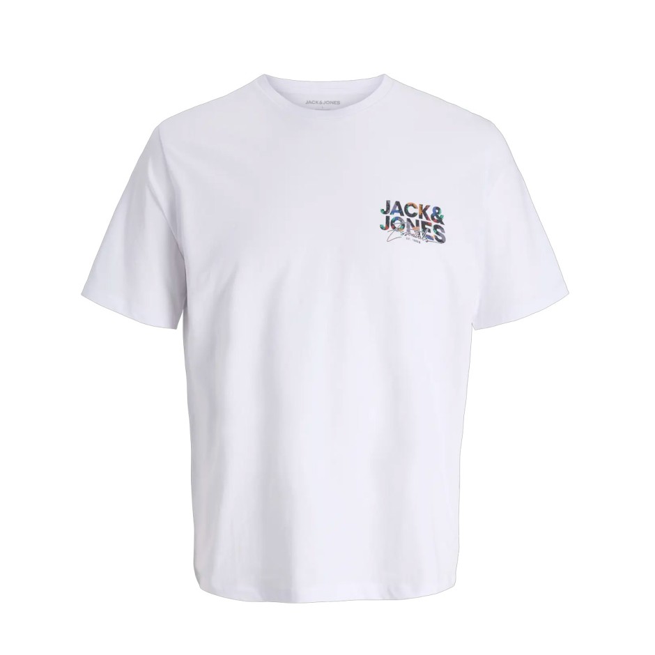 JACK & JONES JJGEPLAS TEE SS CREW NECK 12278523-4878238 White