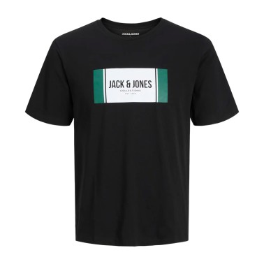 Ανδρική Κοντομάνικη Μπλούζα Μαύρη - Jack & Jones Hayato