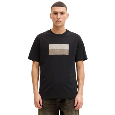 Men's T-Shirt Black - Jack & Jones Jcofusion Dots