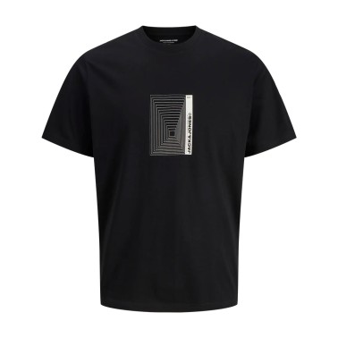 JACK & JONES JCOVERSION TEE SS CREW NECK 12286117-4872030 Black