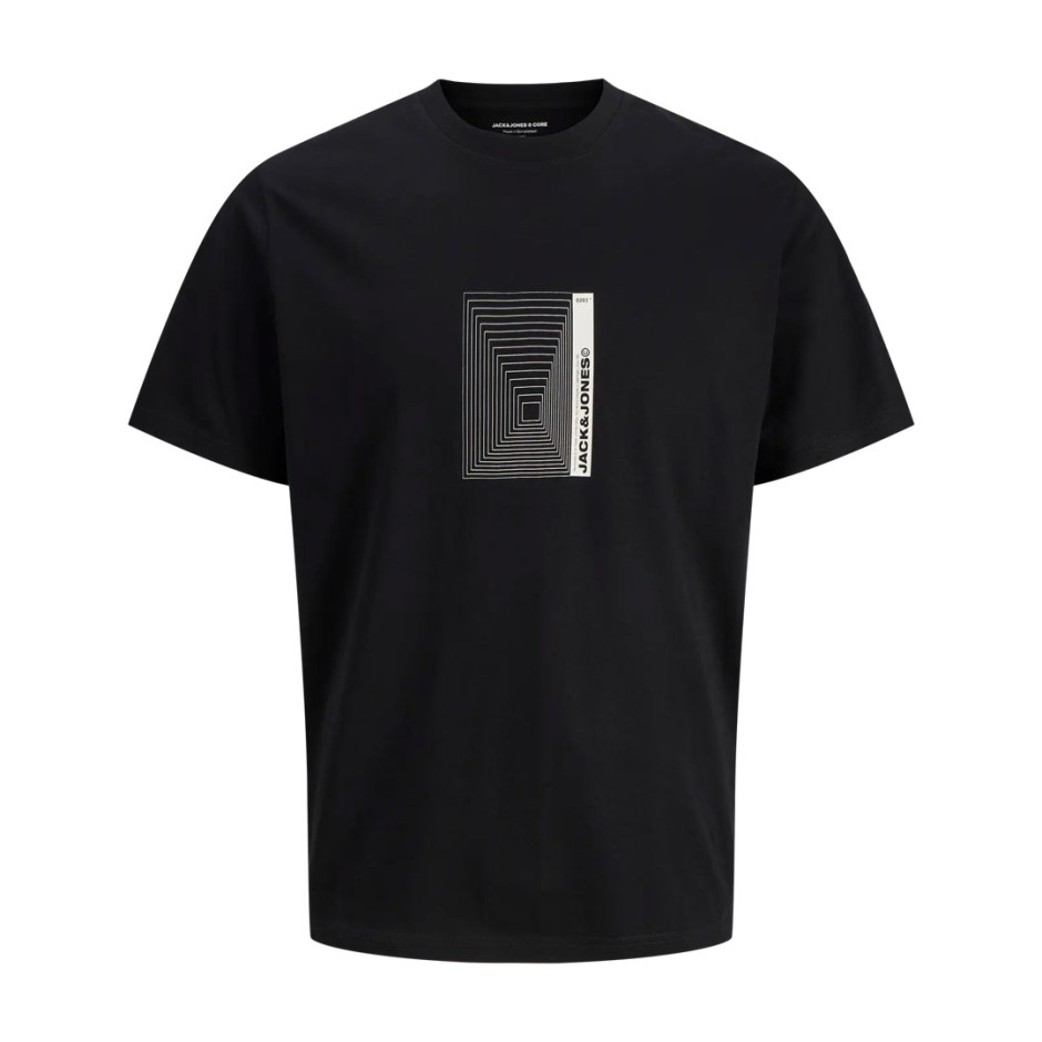 JACK & JONES JCOVERSION TEE SS CREW NECK 12286117-4872030 Black