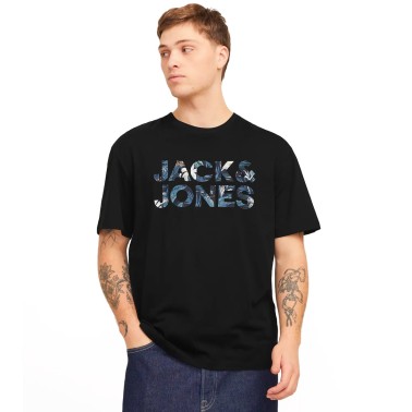 JACK & JONES JJEBRYAN CORP LOGO TEE SS O-NECK NOOS 12268127-4642410 Black