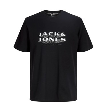 JACK & JONES JCOFUSION JJ BRANDING TEE SS 12289880-4914836 Black