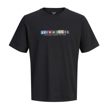 JACK & JONES JORNANTUCKET BRANDING TEE SS 12297899-5016677 Black