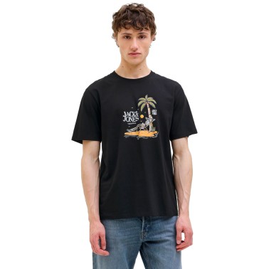 JACK & JONES JORSKULL COAST TEE SS CREW NECK 12276247-4743790 Black