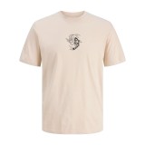 JACK & JONES JORRASCAL TEE SS CREW NECK 12286154-4867185 Beige Image 