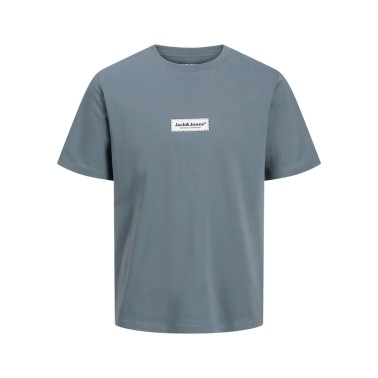 JACK & JONES JORSPLIT FAKESTITCH BRANDING TEE SS 12273182-4703882 Blue