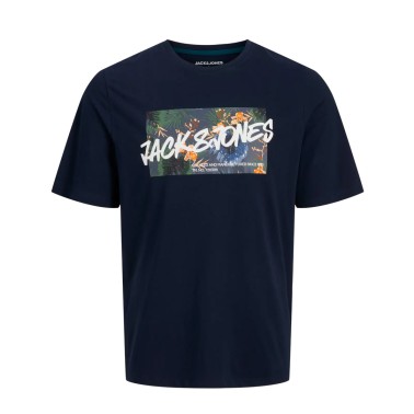 JACK & JONES JJHAWAII SHAPE TEE SS CREW 12269324-4685347 Blue