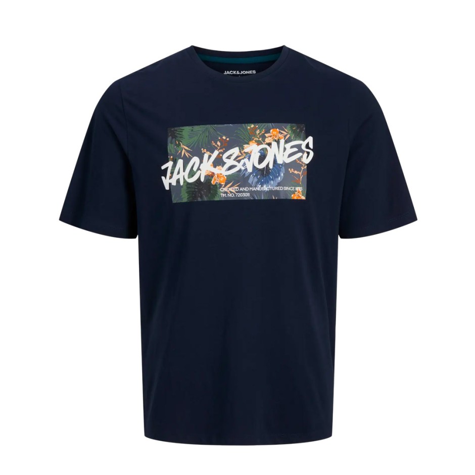 JACK & JONES JJHAWAII SHAPE TEE SS CREW 12269324-4685347 Blue