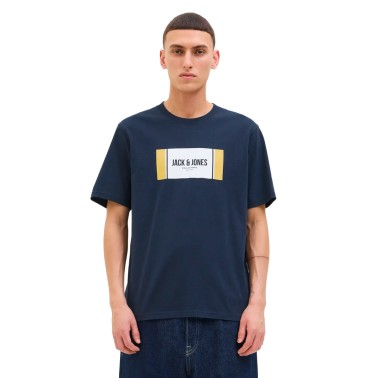 Ανδρική Κοντομάνικη Μπλούζα Μπλε - Jack & Jones Hayato