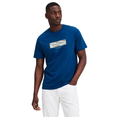 Men's T-Shirt Blue - Jack & Jones Jcobreeze Branded