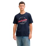 JACK & JONES  JJELOGO TEE SS ONECK 2 COL 12288016-4932814 Blue Image 
