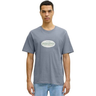 Men's T-Shirt Petrol - Jack & Jones Jorcatskills