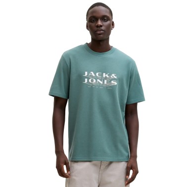 JACK & JONES JCOFUSION JJ BRANDING TEE SS 12289880-4914839 Green