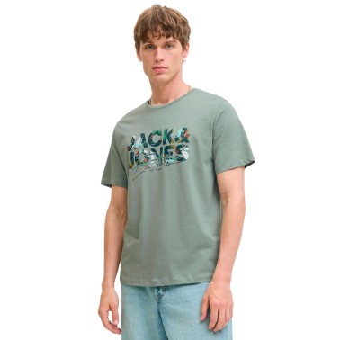 JACK & JONES JJGEPLAS TEE SS CREW NECK 12278523-4776141 Green