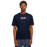 JACK & JONES JJCORP GRAPHIC TEE 12268415-4643117 Siel Image 