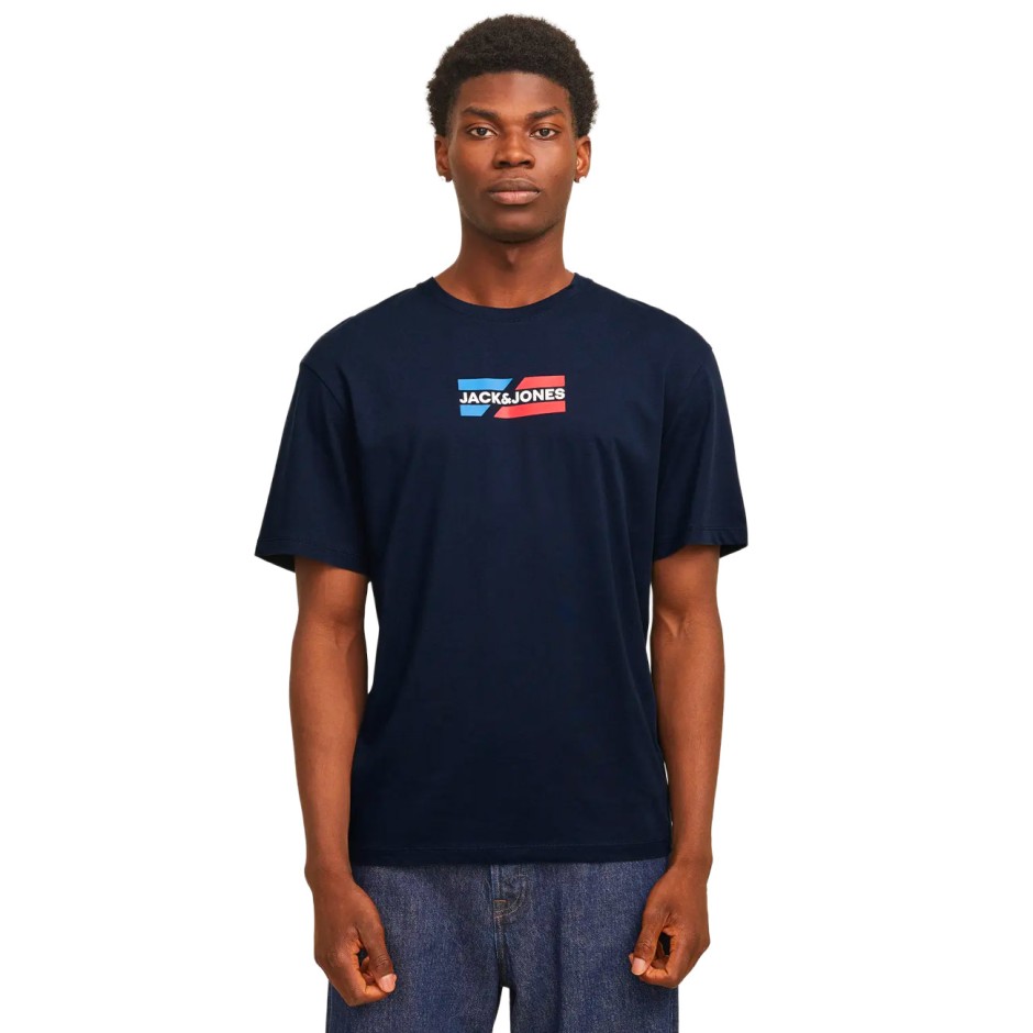 JACK & JONES JJCORP GRAPHIC TEE 12268415-4643117 Siel