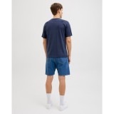JJ REBEL PRINT TEE SS O-NECK NOOS 12268880-SKY CAPTAIN Blue Image 0