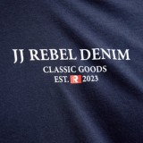 JJ REBEL PRINT TEE SS O-NECK NOOS 12268880-SKY CAPTAIN Blue Image 1