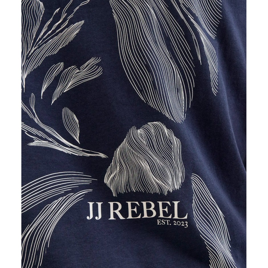 Ανδρική Κοντομάνικη Μπλούζα Μπλε - JJ Rebel 