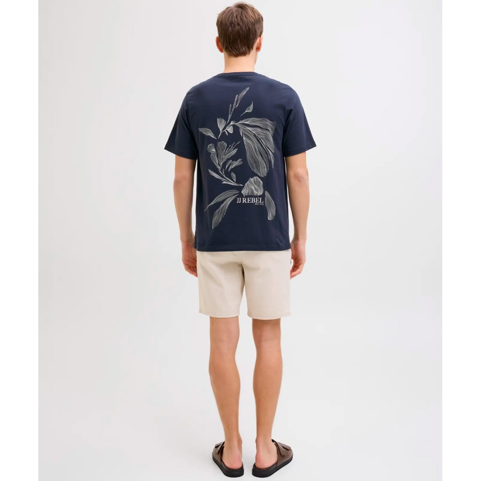 Ανδρική Κοντομάνικη Μπλούζα Μπλε - JJ Rebel 