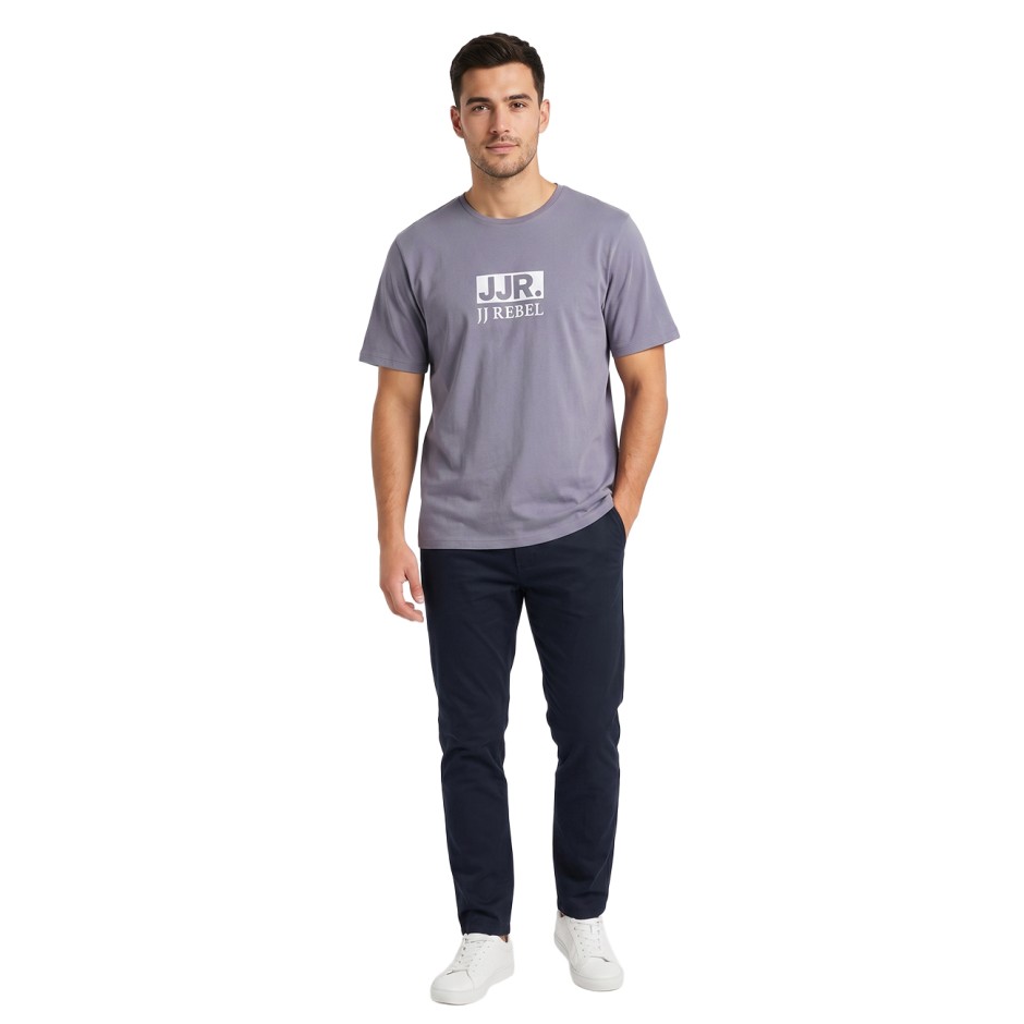 Men's T-Shirt Grey - JJ Rebel Jrebvalde