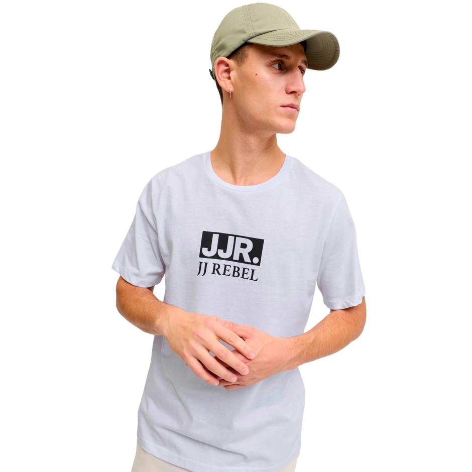 Men's T-Shirt White - JJ Rebel Jrebvalde