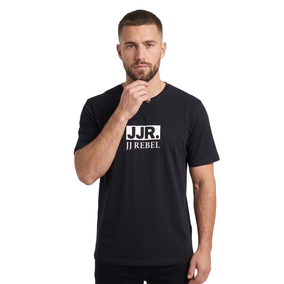 Men's T-Shirt Black - JJ Rebel Jrebvalde