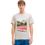 JJ REBEL TEE SS CREW NECK 12271046-MOONBEAM Ecru